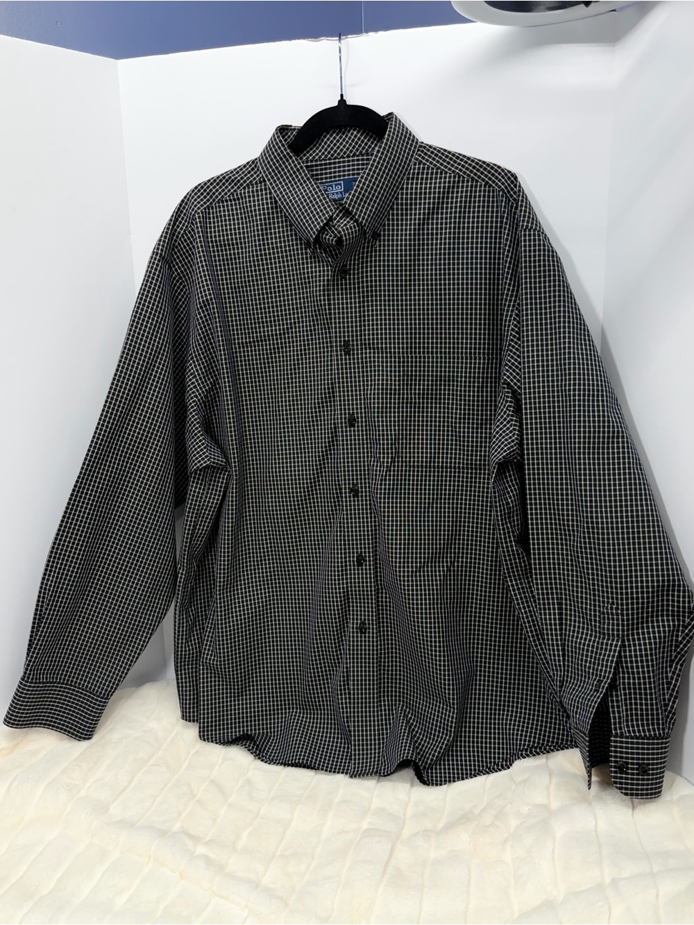 Polo by Ralph Lauren - Men’s Large - Black & White Check Button-Down Shirt